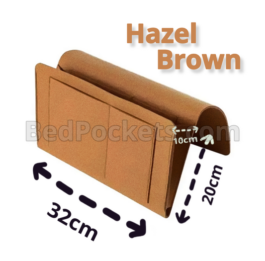 Felt Bedside Pocket (Hazel Brown)