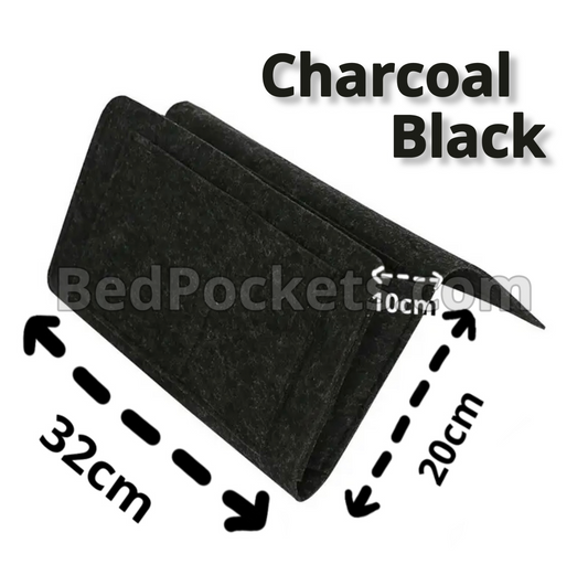 Felt Bedside Pocket (Charcoal Black)