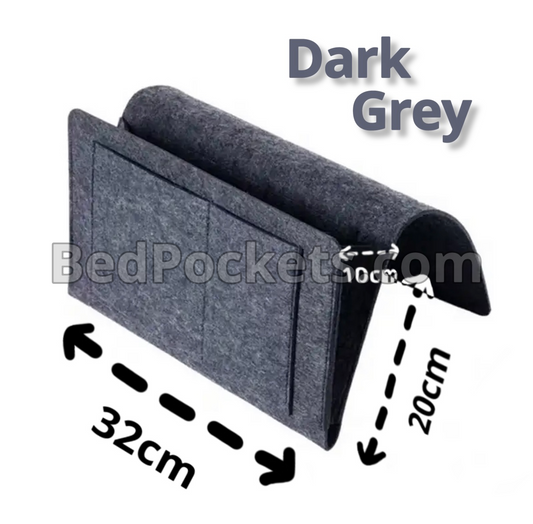 Felt Bedside Pocket (Dark Grey)